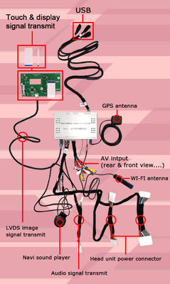 Interface GPS pour le jeu de voiture, 8+128GB Android 11 interface de boîte de navigation pour Infiniti Q50 / Q60