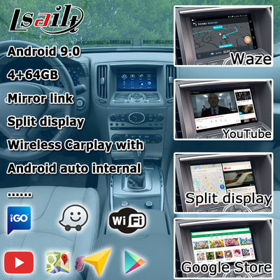 Navigation GPS Interface Multimédia NISSAN Android Carplay 1.8G Pour Infiniti G37 G25 Navihome