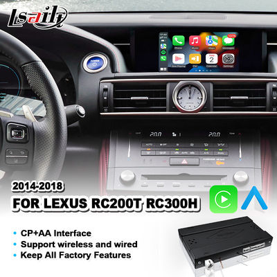 Intégration OEM Carplay Android Auto Interface pour le Lexus RC200T RC300H RC 200t 2014-2018