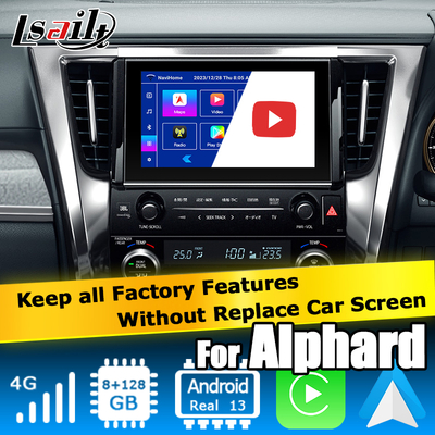 Toyota Alphard Vellfire AH40 Interface vidéo de jeu de voiture Android